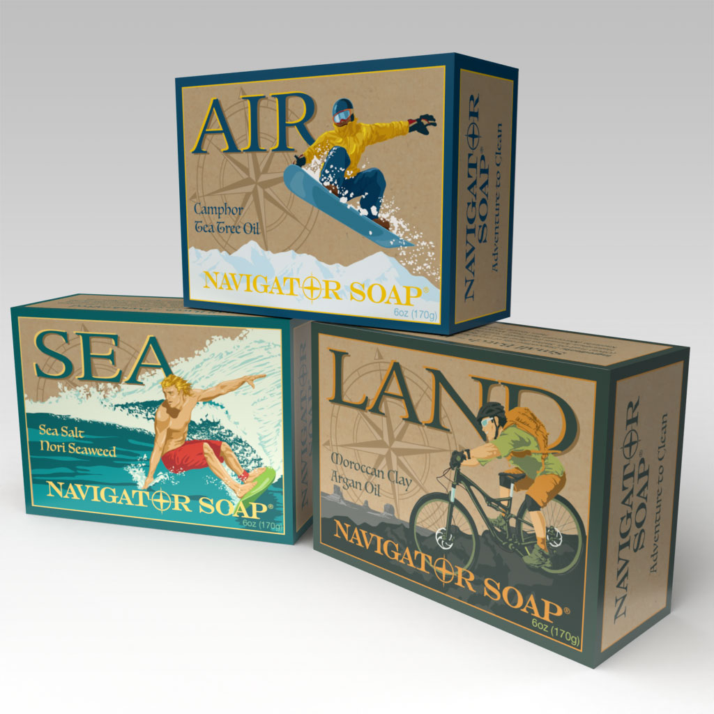Allied Soap and Razor Active Soap Boxes