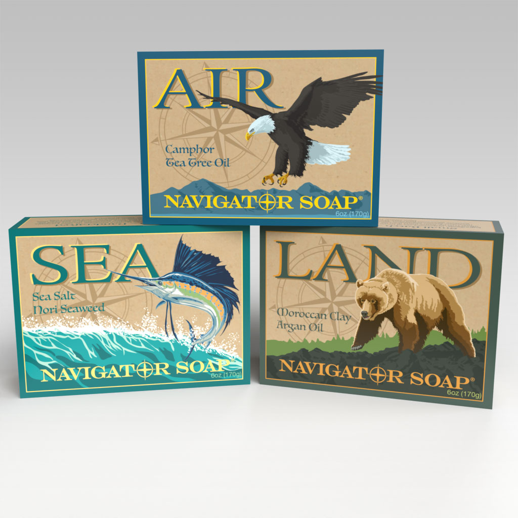 Allied Soap and Razor Wild Soap Boxes