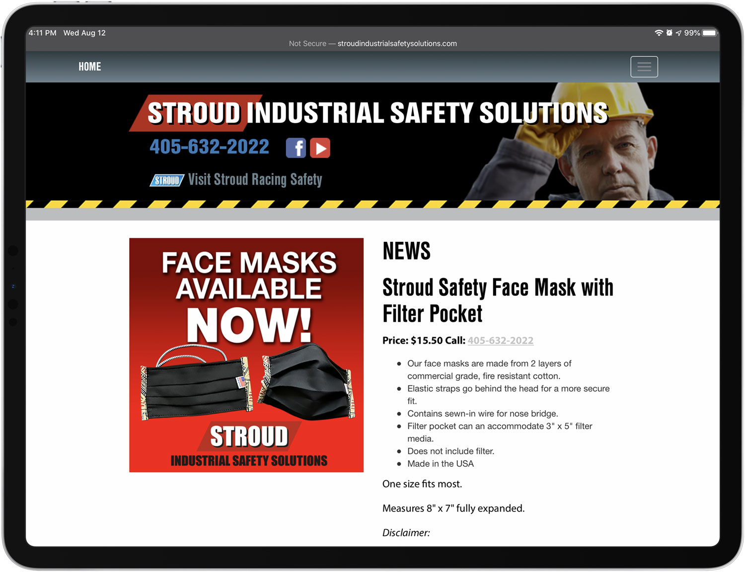 Stroud Industrial Safety Solutions website